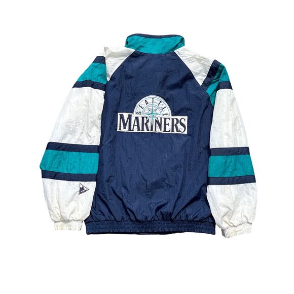 Mighty Mac MLB Seattle Mariners Youth Bomber Jacket windbreaker Large 16-18 - Picture 1 of 6